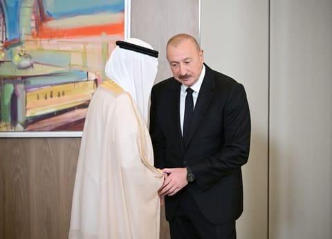 İlham Əliyev Ərəb Koordinasiya Qrupuna üzv qurumların rəhbər şəxslərindən ibarət nümayəndə heyətini qəbul edib