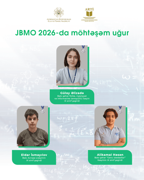  Azərbaycan məktəbliləri beynəlxalq olimpiadada 6 medal qazanıblar - FOTO