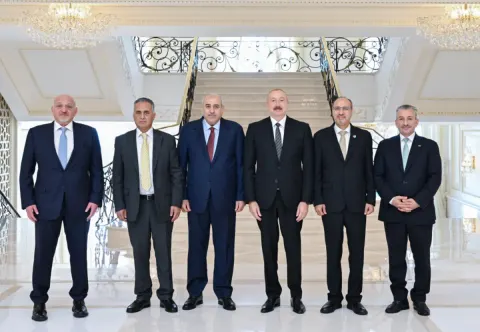  İlham Əliyev İordaniya Haşimilər Krallığı Nümayəndələr Palatasının nümayəndə heyətini qəbul edib