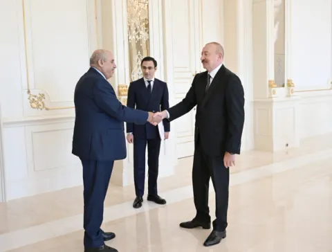  İlham Əliyev İordaniya Haşimilər Krallığı Nümayəndələr Palatasının nümayəndə heyətini qəbul edib