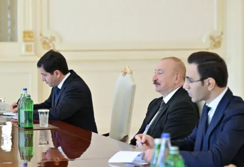  İlham Əliyev İordaniya Haşimilər Krallığı Nümayəndələr Palatasının nümayəndə heyətini qəbul edib