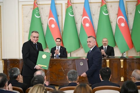 Azərbaycan-Türkmənistan sənədləri mübadilə olunub