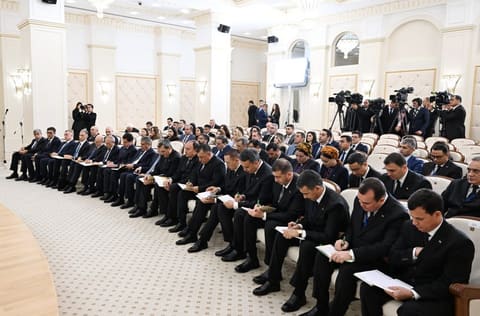 Azərbaycan və Türkmənistan prezidentləri mətbuata bəyanatlarla çıxış ediblər YENİLƏNİB 