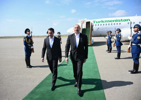 Türkmənistan Prezidenti Füzulidə səfərdədir