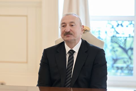 İlham Əliyev Türkiyə Böyük Millət Məclisi sədrinin rəhbərlik etdiyi nümayəndə heyətini qəbul edib