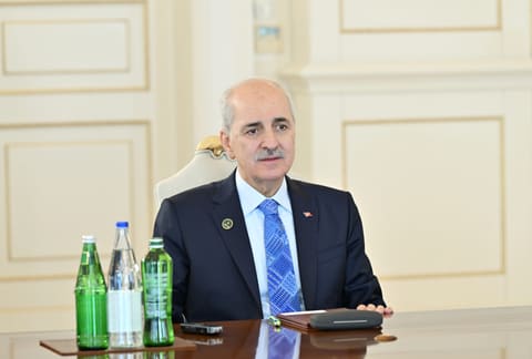 İlham Əliyev Türkiyə Böyük Millət Məclisi sədrinin rəhbərlik etdiyi nümayəndə heyətini qəbul edib