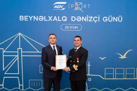 Bakı Dəniz Vağzalında Azərbaycan dənizçilərinin peşə bayramı münasibətilə tədbir keçirilib