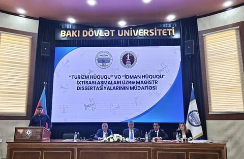 Vəkillər Kollegiyası rəhbərinin sədrliyi ilə BDU-da magistrantların dissertasiyası müdafiə olunub