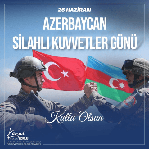 Türkiyə hökuməti və iqtidar partiyası Azərbaycan Silahlı Qüvvələrini təbrik edib - Fotolar