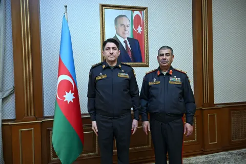 Müdafiə Nazirliyinin hərbi qulluqçularına ali hərbi rütbələr təqdim edilib