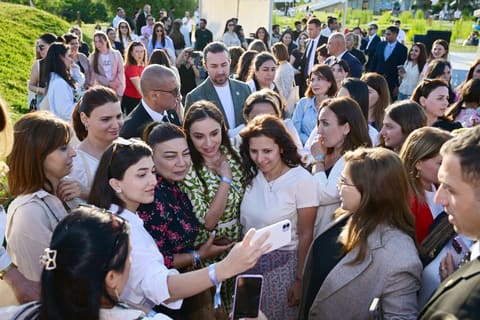 Leyla Əliyeva və Alona Əliyeva Xeyirxahlıq Festivalında iştirak ediblər