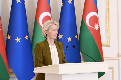 İlham Əliyev və Avropa Komissiyasının Prezidenti mətbuata bəyanatlarla çıxış ediblər - YENİLƏNİB