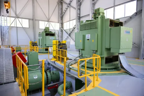 İlham Əliyev Laçında Hoçaz çayının üzərindəki su elektrik stansiyalarının açılışında iştirak edib