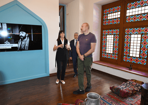 İlham Əliyev Şuşada "Sadıqcanın evi"nin bərpadan sonra açılışında iştirak edib