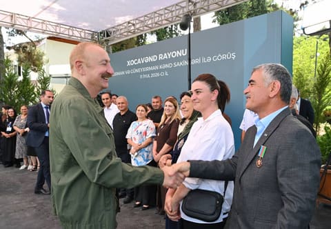 İlham Əliyev Xocavənd rayonunun Quzeyxırman kəndində olub - YENİLƏNİB