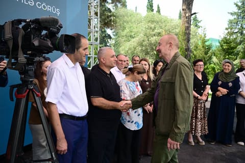İlham Əliyev Xocavənd rayonunun Quzeyxırman kəndində olub - YENİLƏNİB