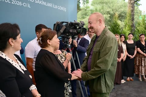 İlham Əliyev Xocavənd rayonunun Quzeyxırman kəndində olub - YENİLƏNİB