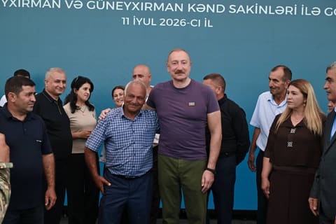 İlham Əliyev Xocavənd rayonunun Quzeyxırman kəndində olub - YENİLƏNİB