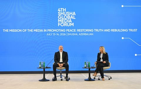 Prezident İlham Əliyev IV Şuşa Qlobal Media Forumunun açılışında iştirak edib - YENİLƏNİB 3