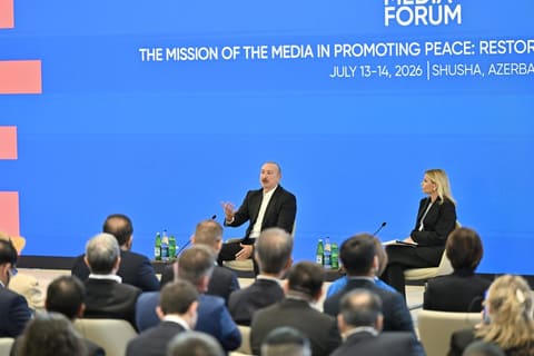Prezident İlham Əliyev IV Şuşa Qlobal Media Forumunun açılışında iştirak edib - YENİLƏNİB 3