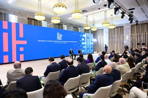 Prezident İlham Əliyev IV Şuşa Qlobal Media Forumunun açılışında iştirak edib - YENİLƏNİB 3