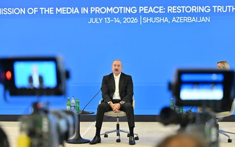 Prezident İlham Əliyev IV Şuşa Qlobal Media Forumunun açılışında iştirak edib - YENİLƏNİB 3