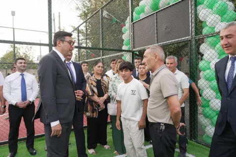 Zərdab, Ucar və Kürdəmirdə yeni "Sağlam məhəllə" idman zonaları istifadəyə verilib