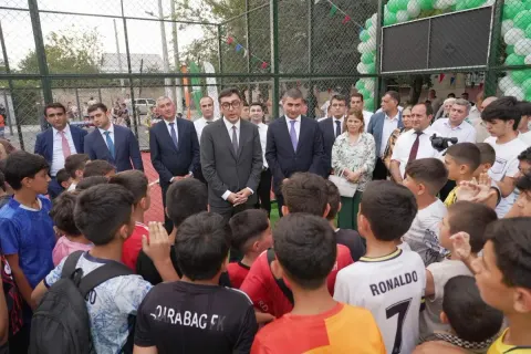 Zərdab, Ucar və Kürdəmirdə yeni "Sağlam məhəllə" idman zonaları istifadəyə verilib