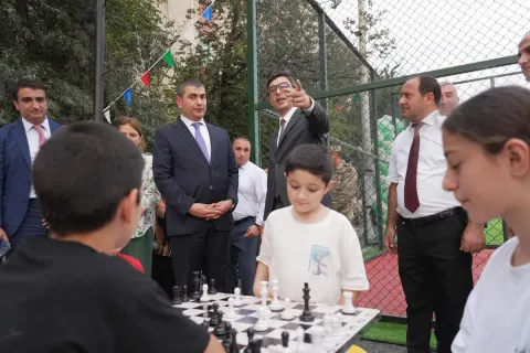 Zərdab, Ucar və Kürdəmirdə yeni "Sağlam məhəllə" idman zonaları istifadəyə verilib