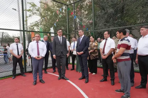 Zərdab, Ucar və Kürdəmirdə yeni "Sağlam məhəllə" idman zonaları istifadəyə verilib