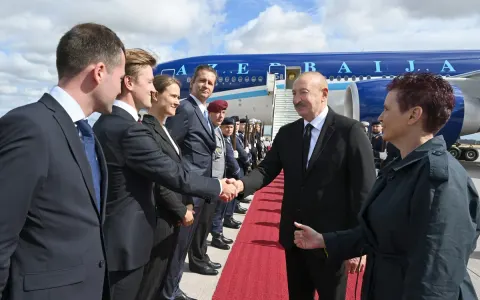 Prezident İlham Əliyev Almaniyaya rəsmi səfərə gəlib