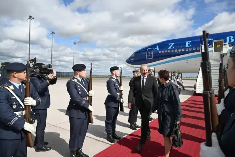 Prezident İlham Əliyev Almaniyaya rəsmi səfərə gəlib