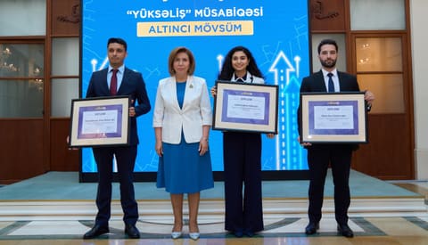 VI “Yüksəliş” müsabiqəsinin qalibləri mükafatlandırılıb