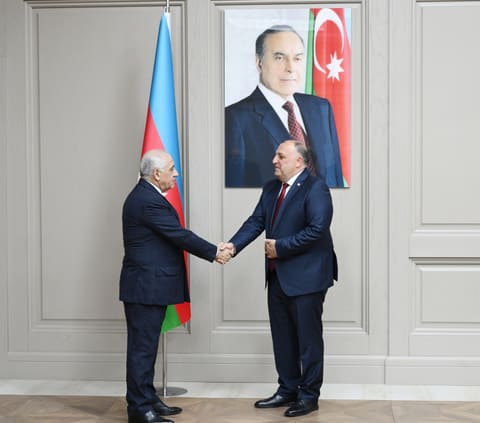 Azerbaijani PM Ali Asadov Meets Georgia's Prosecutor General Giorgi Gvarakidze
