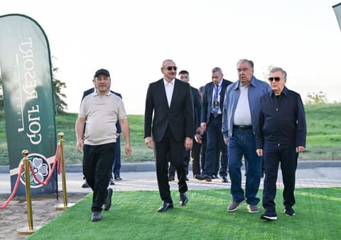 President Ilham Aliyev Attends Golf Club Opening in Kyrgyzstan Alongside Regional Leaders