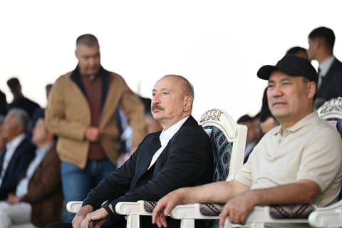 President Ilham Aliyev Attends Golf Club Opening in Kyrgyzstan Alongside Regional Leaders