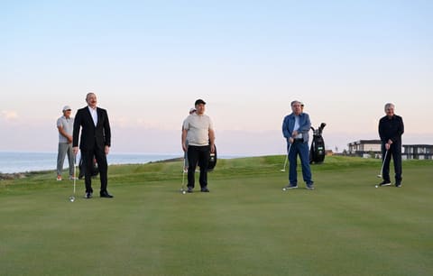 President Ilham Aliyev Attends Golf Club Opening in Kyrgyzstan Alongside Regional Leaders