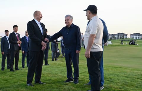 President Ilham Aliyev Attends Golf Club Opening in Kyrgyzstan Alongside Regional Leaders