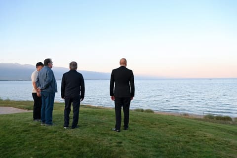 President Ilham Aliyev Attends Golf Club Opening in Kyrgyzstan Alongside Regional Leaders