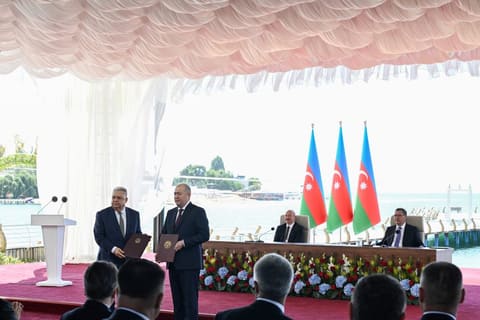 Azerbaijan and Kyrgyzstan Exchange Signed Strategic Agreements and Allied Treaty