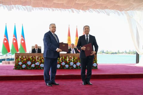 Azerbaijan and Kyrgyzstan Exchange Signed Strategic Agreements and Allied Treaty