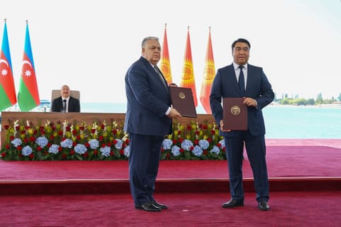 Azerbaijan and Kyrgyzstan Exchange Signed Strategic Agreements and Allied Treaty