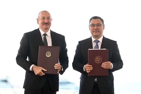 Azerbaijan and Kyrgyzstan Exchange Signed Strategic Agreements and Allied Treaty