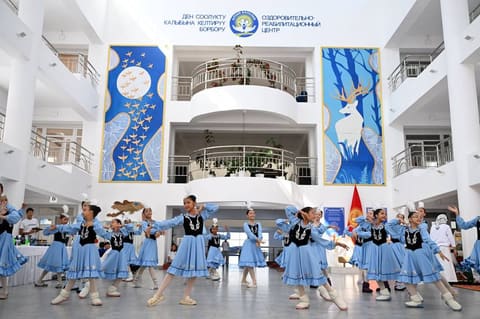 First Lady Mehriban Aliyeva Visits Altyn-Balalyk Rehabilitation Center in Kyrgyzstan