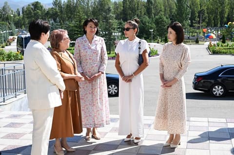 First Lady Mehriban Aliyeva Visits Altyn-Balalyk Rehabilitation Center in Kyrgyzstan