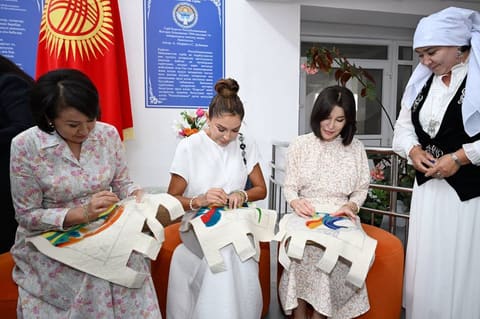 First Lady Mehriban Aliyeva Visits Altyn-Balalyk Rehabilitation Center in Kyrgyzstan