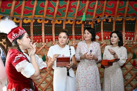 First Lady Mehriban Aliyeva Visits Altyn-Balalyk Rehabilitation Center in Kyrgyzstan