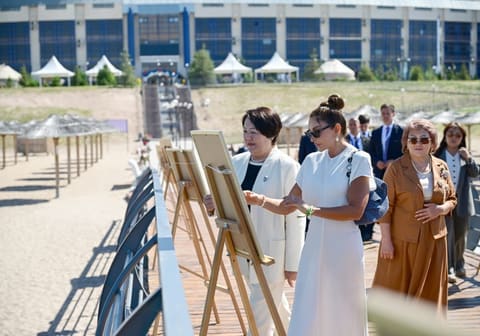 First Lady Mehriban Aliyeva Visits Altyn-Balalyk Rehabilitation Center in Kyrgyzstan