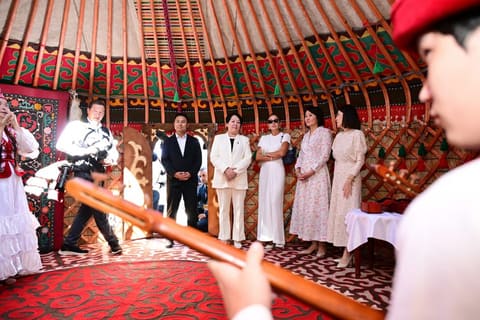 First Lady Mehriban Aliyeva Visits Altyn-Balalyk Rehabilitation Center in Kyrgyzstan