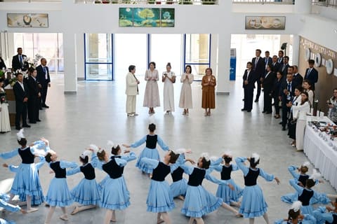 First Lady Mehriban Aliyeva Visits Altyn-Balalyk Rehabilitation Center in Kyrgyzstan
